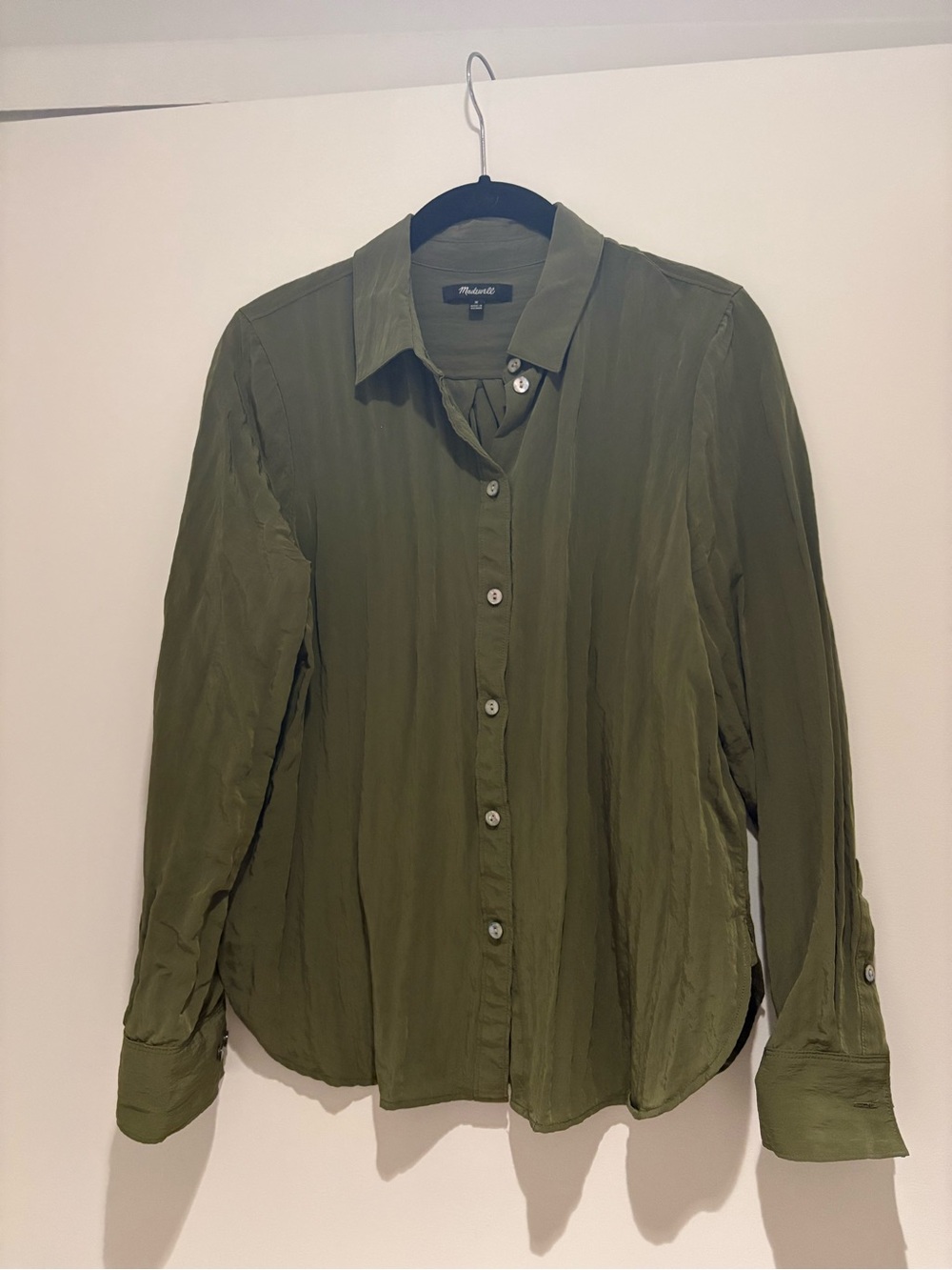 Madewell Olive Green Button-Down Shirt